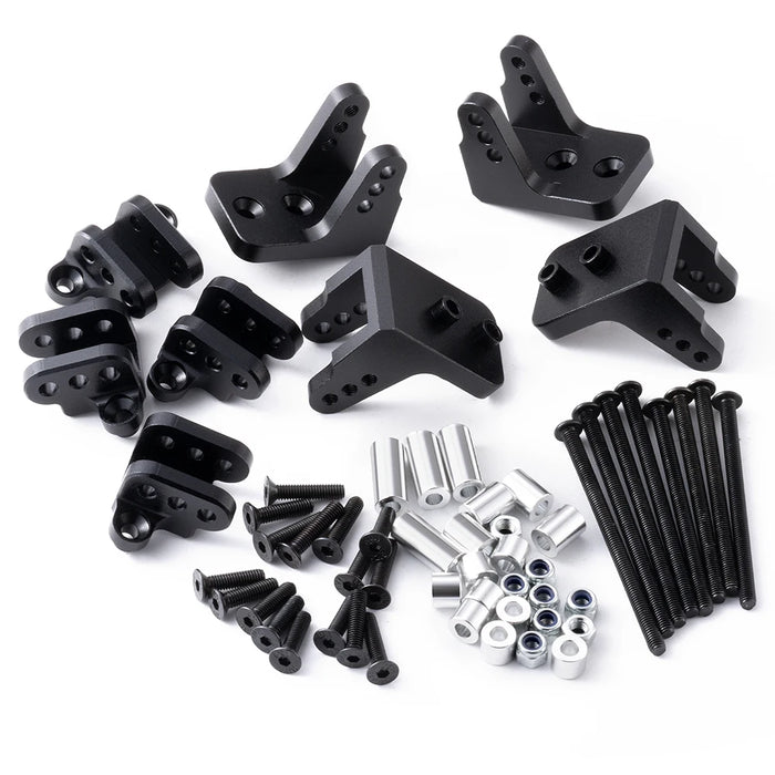 Support de fixation amortisseur supérieur et inférieur pour Losi LMT 1/8 (Alu)