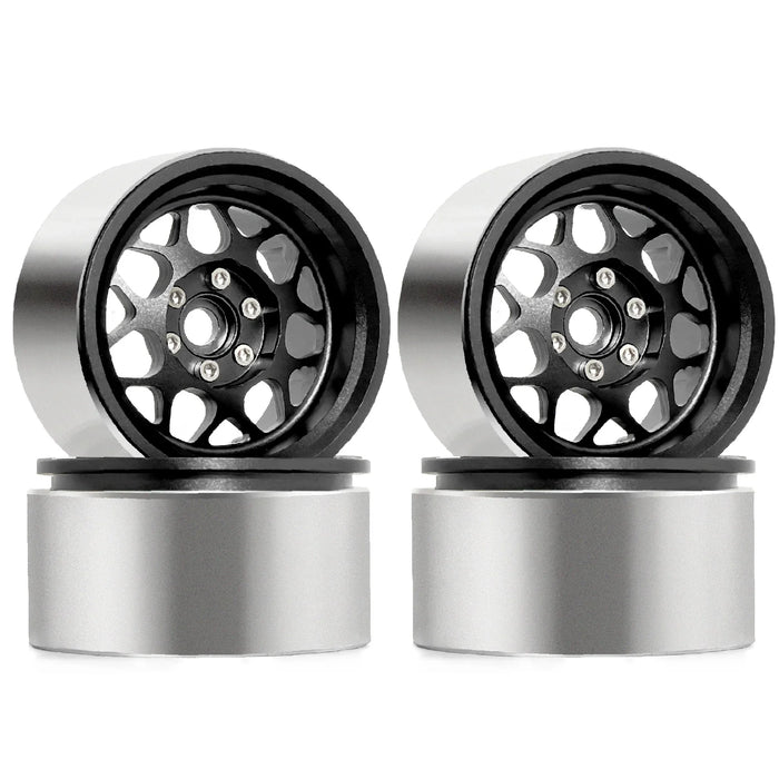 4PCS 2.2" 65x35mm 1/10 Crawler Beadlock Wheels (Metal)