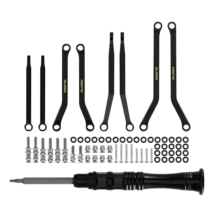 INJORA High Clearance Chassis Links for Axial SCX30 1/30 (Messing)