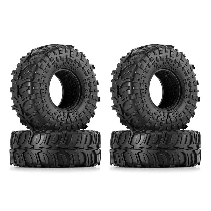 4PCS 39*15mm 0.7" HAMROK Tires for Axial SCX30 1/30