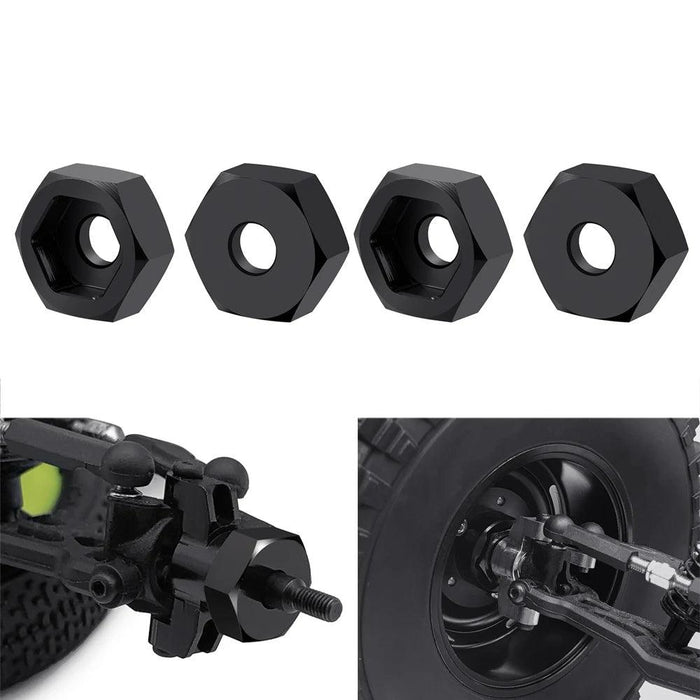 4PCS 8-12mm Wheel Hex Adapters for Losi Mini-B 1/16 (Aluminium)