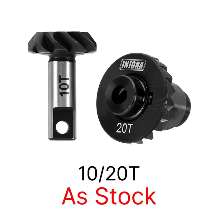 INJORA Ensemble d'engrenages d'essieu hélicoïdal pour Redcat Ascent-18 1/18 (Acier)