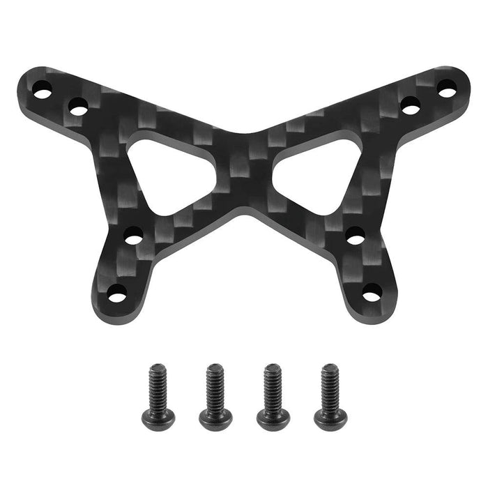 Vorderer / hinterer Stoßdämpferhalter für Losi Mini-B 2WD 1/16 (Kohlenstofffaser + Aluminium)