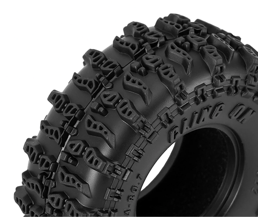 INJORA 4PCS 0.7" 37x14mm Cling On Tires 1/30