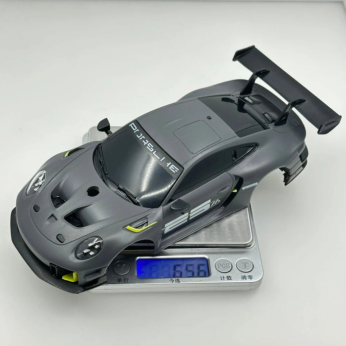 Coque de carrosserie Porsche 1/28, empattement de 102 mm (ABS)