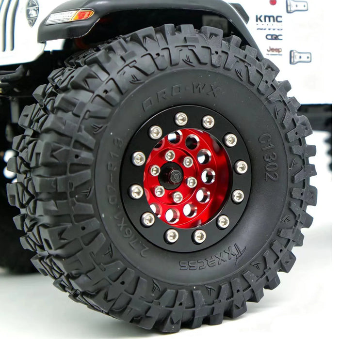 TxxRcss 4PCS 1.3" 36.8x16.5mm Beadlock Wheel Rims 1/18/24 (Alu)