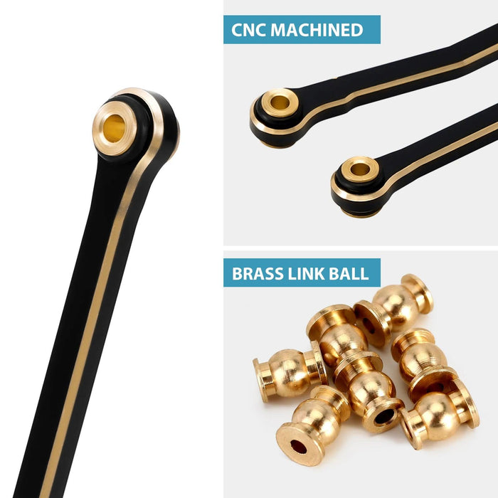 Ensemble de liens à haute garde au sol INJORA pour Redcat Ascent-18 1/18 (laiton)