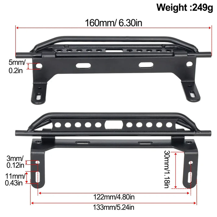 Pedal Rock Sliders Upgrade for Traxxas TRX4 1/10 (Metaal)