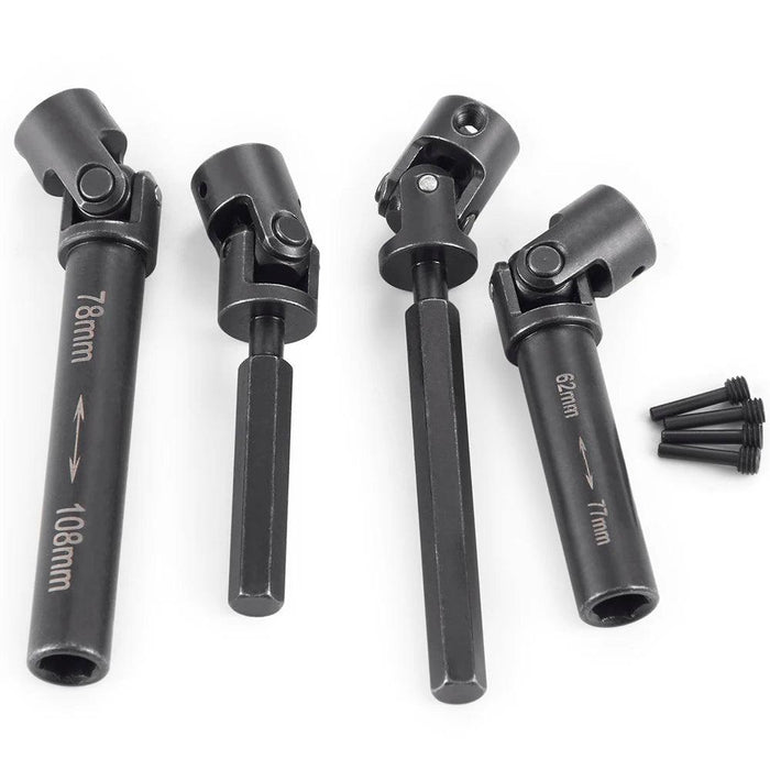 2PCS Front & Rear Drive Shaft for Axial UTB18 1/18 (Staal)