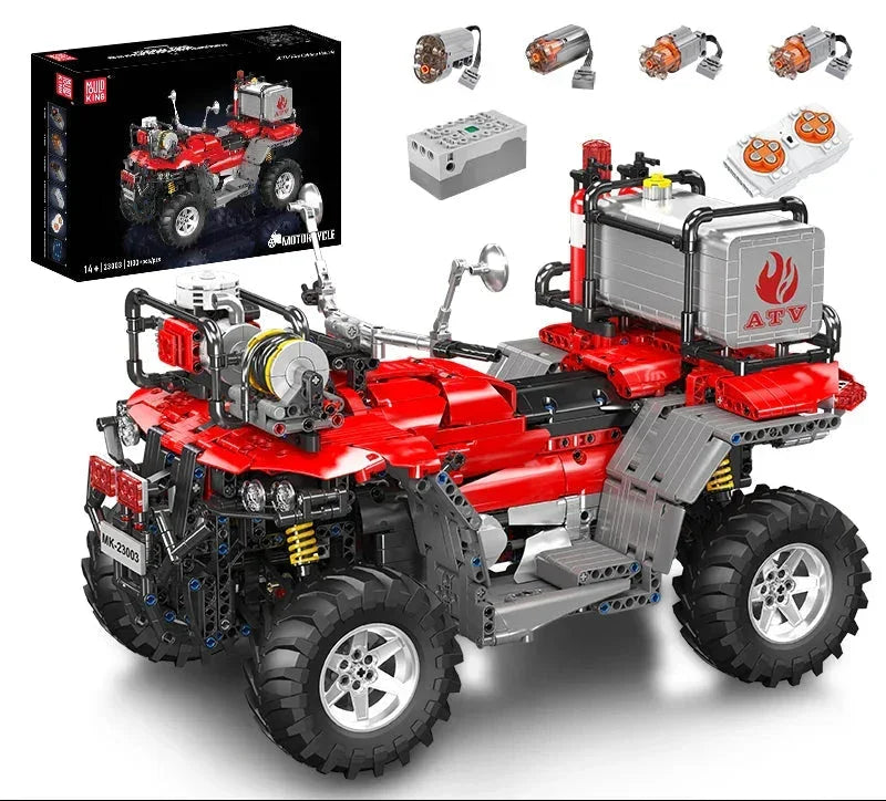 23003 Firefighting ATV Vehicle Building Blocks | Mould King — UpgradeRC
