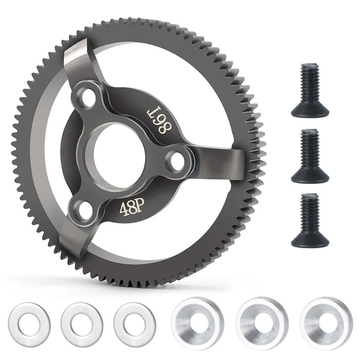 48P 74-90T Stirnrad für Traxxas Slash 2wd 1/10 (Stahl)