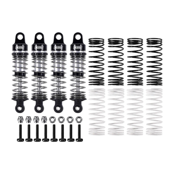 INJORA Amortisseurs à huile 59mm pour Arrma Mojave, Typhon, Granite Grom 1/16 (Aluminium)