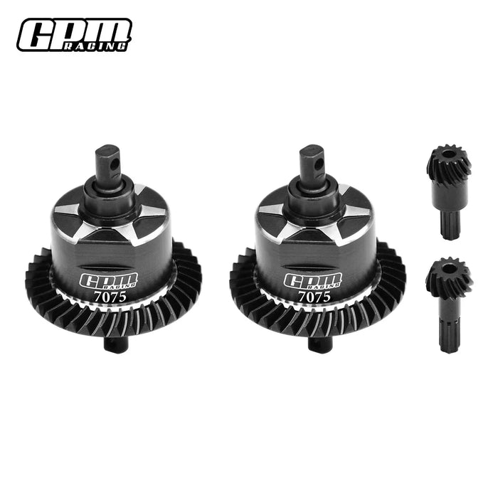GPM F & R Complete Diffs for Traxxas Mini 1/16 (Alu)