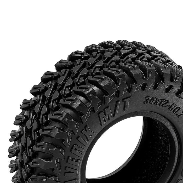 4PCS 34x12mm 0.7" MAVERIX M/T Tires for Axial SCX30 1/30