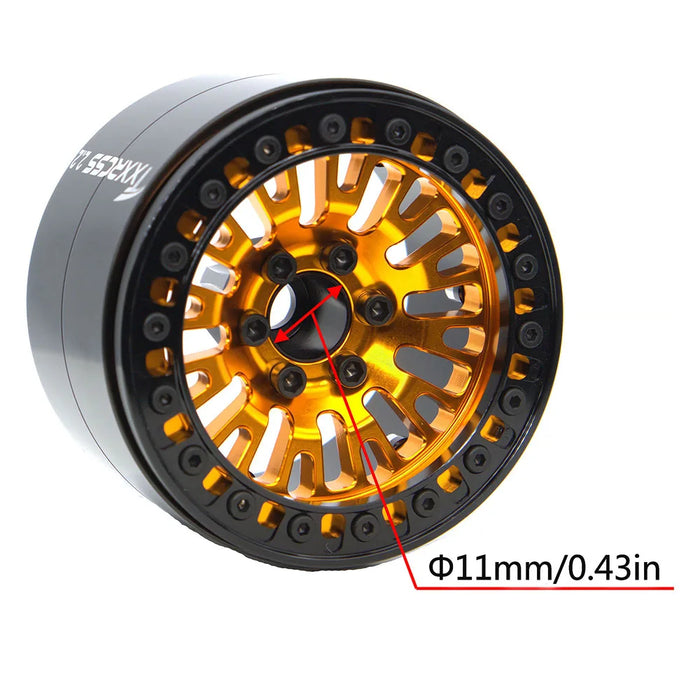 TxxRcss 4PCS 2.2" 61.5x40.5mm Beadlock Wheel Rims 1/10 (Alu)