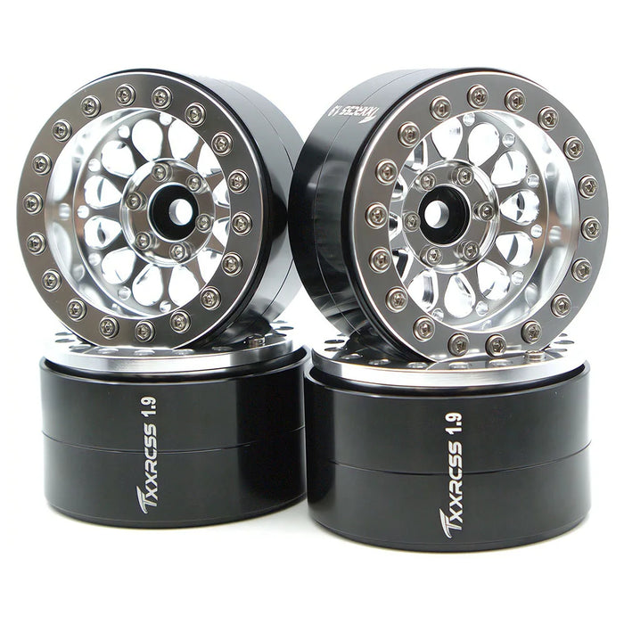 TxxRcss 4PCS 1.9" 55x31 mm Beadlock Wheels Rims 1/10