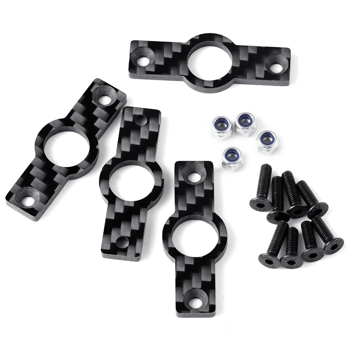 Plaque de montage de support de tube d'arbre pour Tamiya Clod Buster 1/10 (Koolstofvezel)