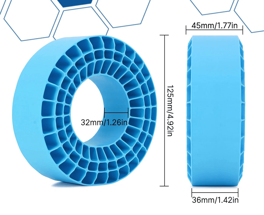 4PCS INJORA 125x45mm 132-134mm 2.2" Insert en mousse de caoutchouc silicone