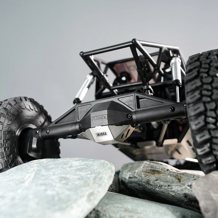 Essieu, plaque de protection de châssis pour Axial AXP8 Gilamon 2.2 1/8 (RVS)