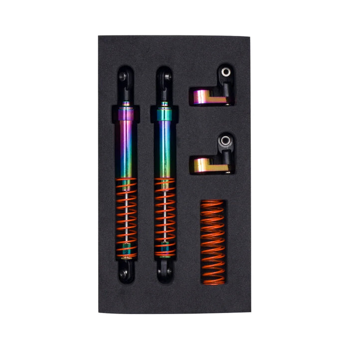 2PCS 75-115mm Shocks w/ Offset Shock Cap for SCX10 TRX4 Capra (Alu)