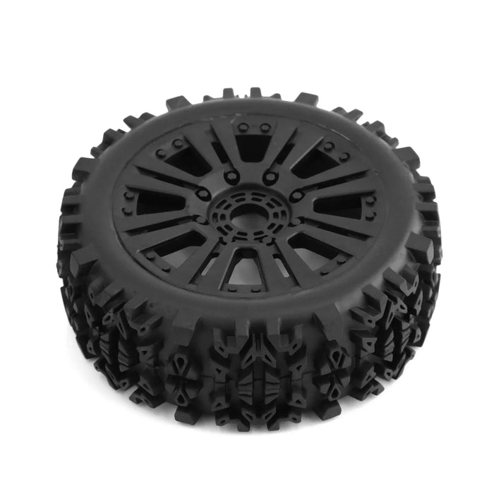 4PCS 120x48mm 1/8 Buggy Wheels Set (Plastic, Rubber)