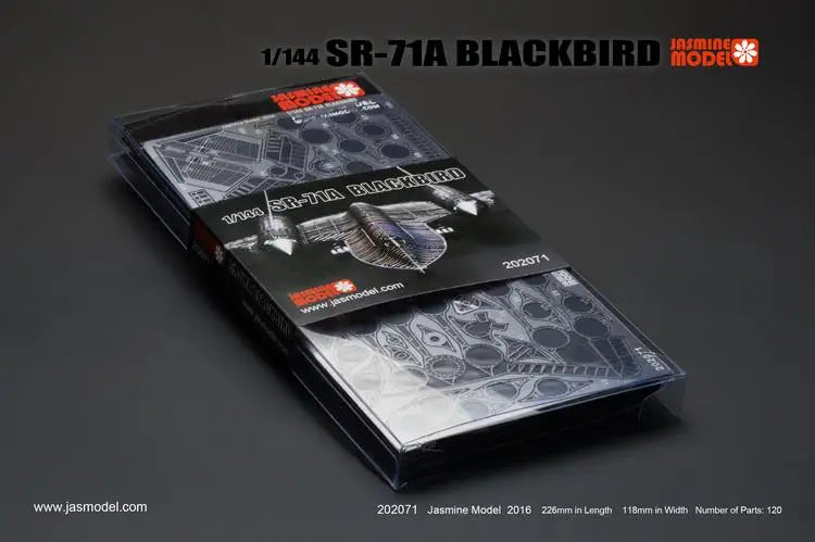 202071 3D 1/144 SR-71A BLACKBIRD Full PE Model Puzzle (120 Stukken, Metaal)