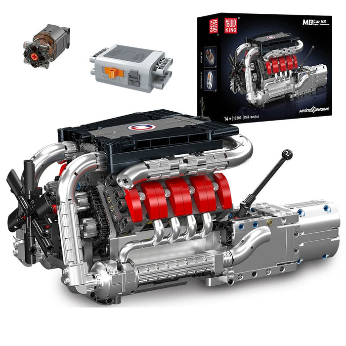 Mould King 10203 Voiture de sport M8 Moteur V8 Blocs de construction (1169 pièces)