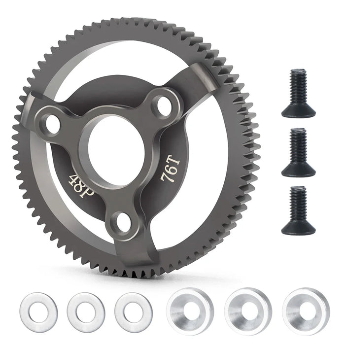 48P 74-90T Stirnrad für Traxxas Slash 2wd 1/10 (Stahl)