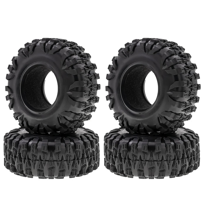 4PCS 2.2" 120x46mm 1/10 Crawler Tires (Rubber)