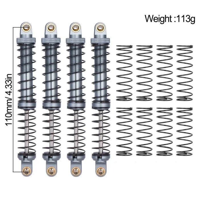 70mm-120mm Shock Absorber for Axial, Traxxas 1/10 (RVS)
