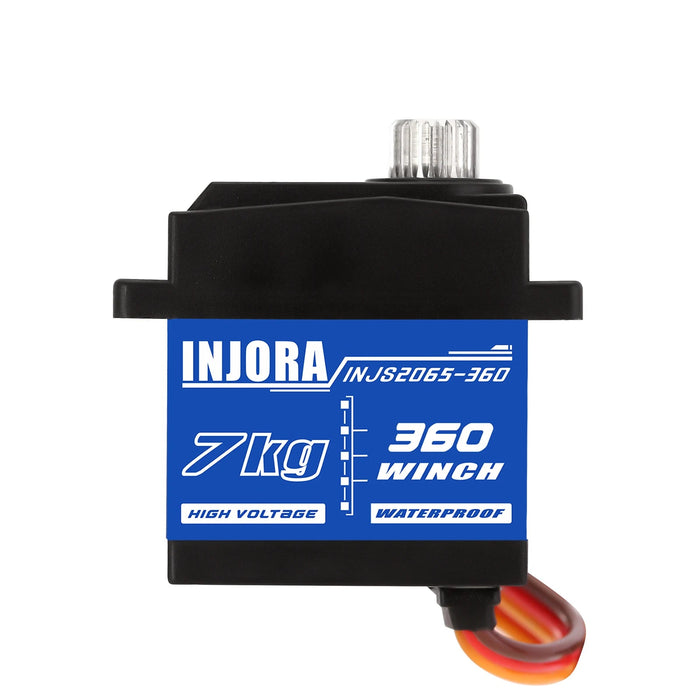 INJORA Tow Truck Crane Kit & INJS2065-360 Winch Servo for Axial SCX24 1/24