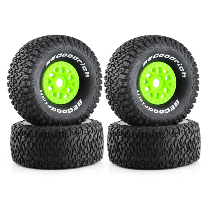 4PCS 135x55mm 1/7 Short Course Wheels Set (Plastic, Rubber)