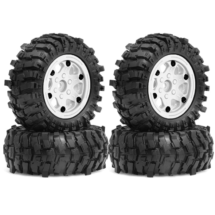 4PCS 1.9" 88x36mm 1/12 Crawler Wheels Set (Plastic, Rubber)