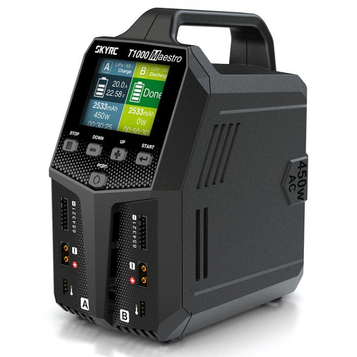 SkyRC T1000 Maestro AC/DC Duo charger (AC450W DC 1000W)