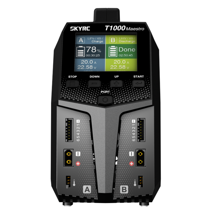 SkyRC T1000 Maestro AC/DC Duo charger (AC450W DC 1000W)