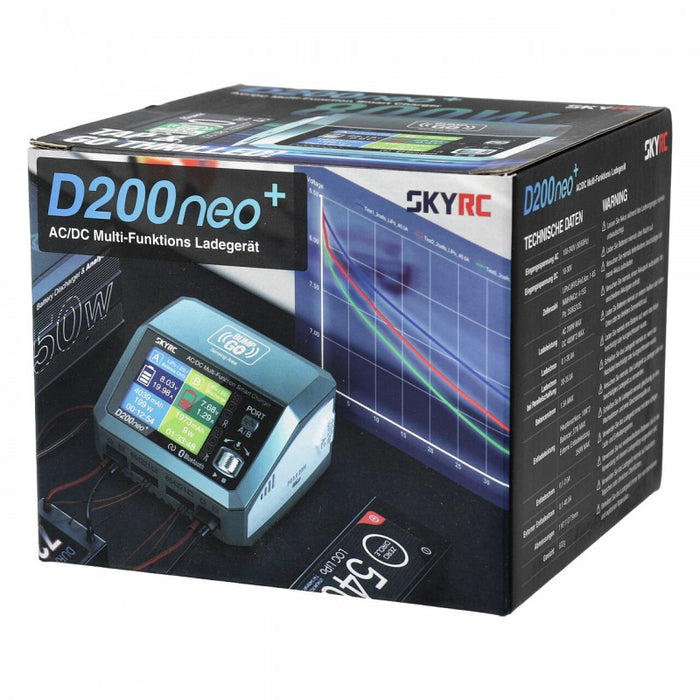 SkyRC D200 Neo+ NFC ver. Duo AC/DC charger (AC 200W - DC 2x400W)