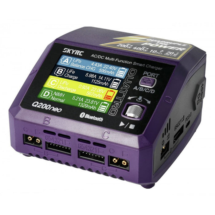 SkyRC Q200 neo Quattro AC/DC Charger (AC max 200W - DC max 400W)