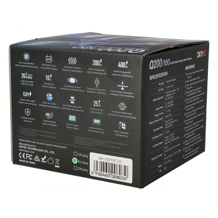 SkyRC Q200 neo Quattro AC/DC Charger (AC max 200W - DC max 400W)