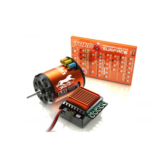 SkyRC Cheetah 10 S60A ESC, 4000KV 8.5T 2P Brushless Motor Combo