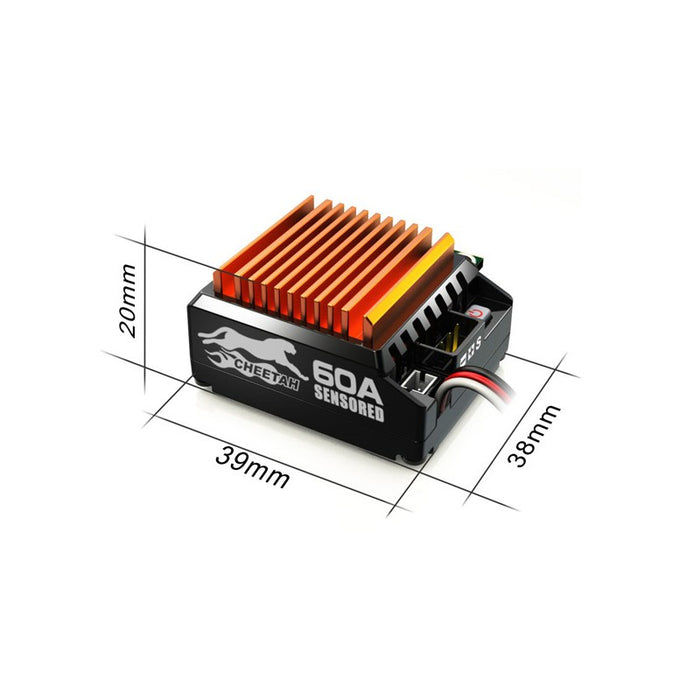 SkyRC Cheetah 10 S60A ESC, 4000KV 8.5T 2P Brushless Motor Combo