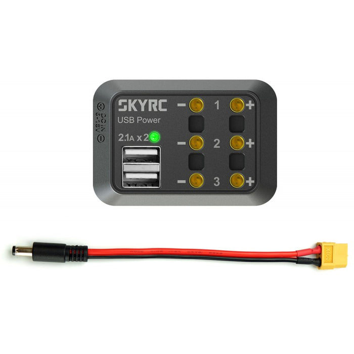 SkyRC Power Distributor w/ DC 2,5 (Max 10A + USB 5V 2,1A)