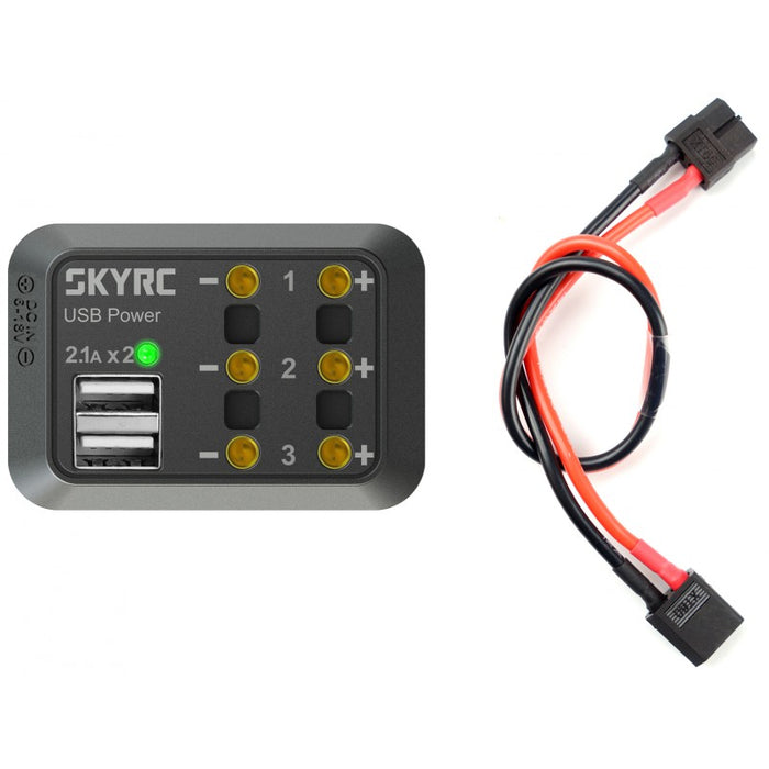 SkyRC Power Distributor w/ XT60 Connector (Max 10A + USB 5V 2,1A)