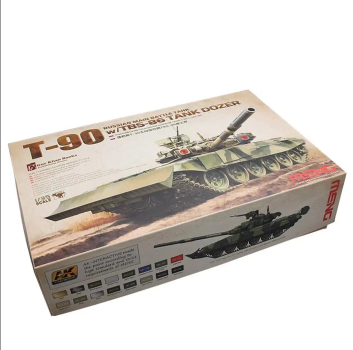 TS014 T-90 avec bulldozer de char TBS-86 russe MBT 1/35 (plastique)