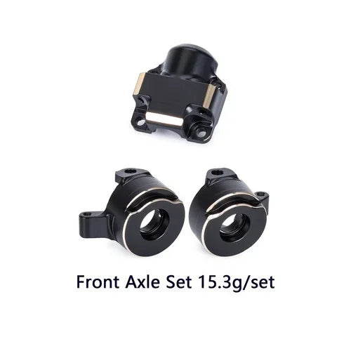 Front/Rear Axle Set for Axial SCX30 1/30 (Messing)