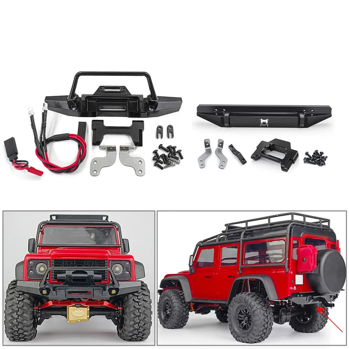 Vorder-/Hinterer Stoßfänger zum Schutz vor Kollisionen für Traxxas TRX-4M Defender 1/18 (Metaal)