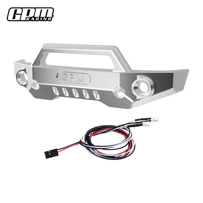 GPM Front Bumper w/LED Lights for Traxxas Mini Maxx 1/16 (Alu)