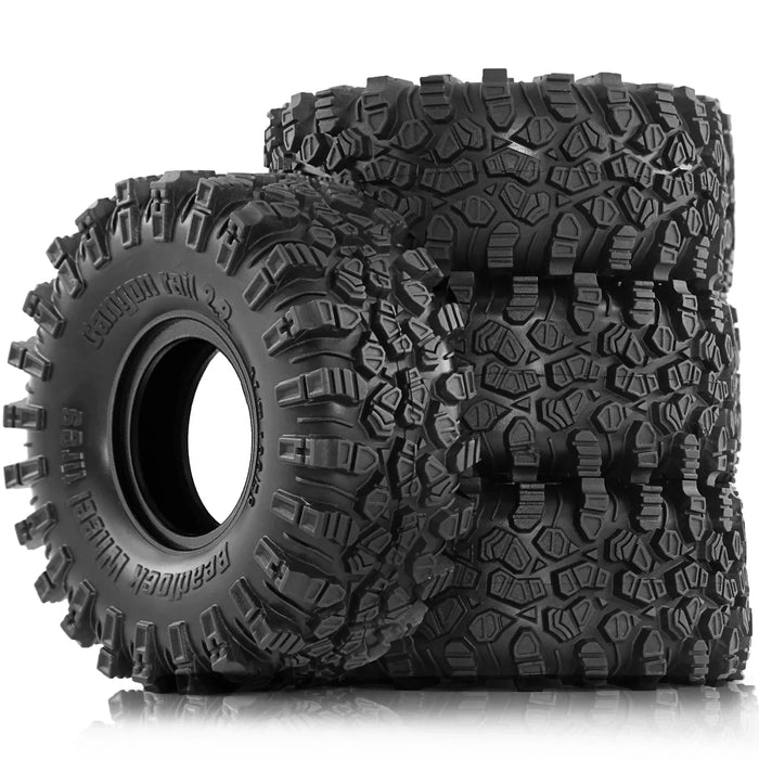 4PCS 2.2" 136x58mm 1/10 Crawler Tires (Rubber)