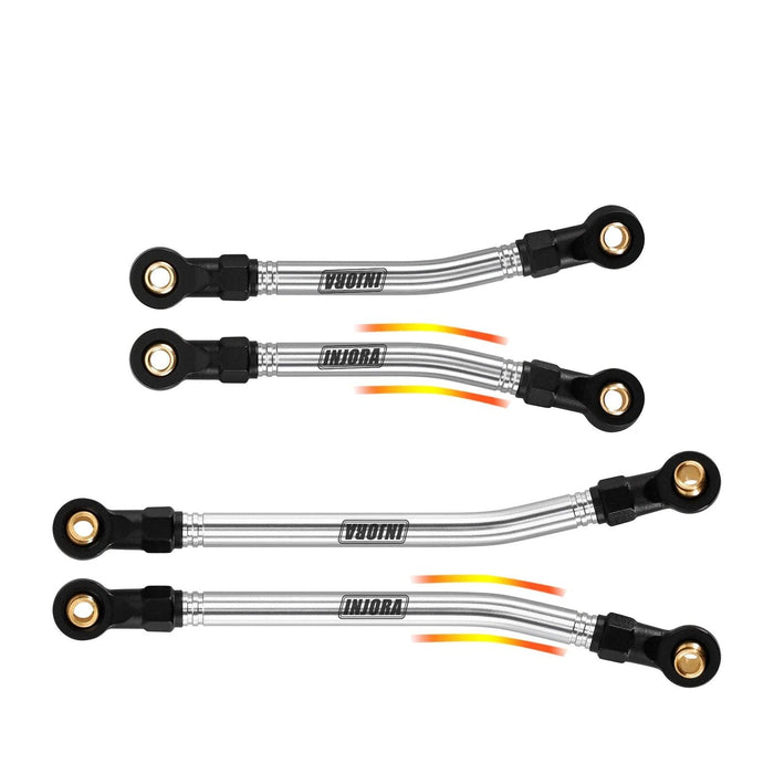 INJORA Ensemble de liens de garde au sol élevée et liens de direction pour HPI Venture18 1/18 (RVS)