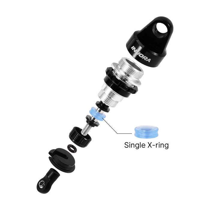 INJORA 45mm Oil Shocks w/ Progressive Rate Springs for Losi Nascar 1/12