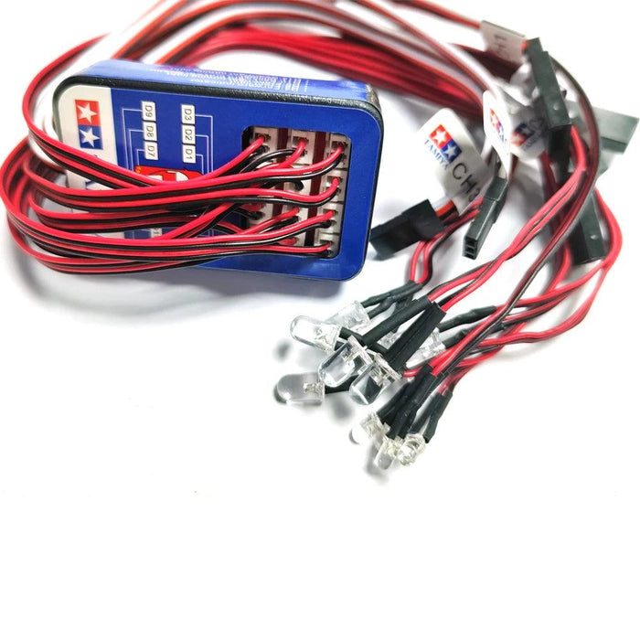 12 LED Licht Steuerbares Doppelblinklicht Kit 1/10